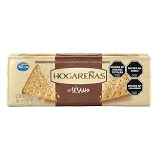 Galletitas crackers con sésamo - Hogareñas