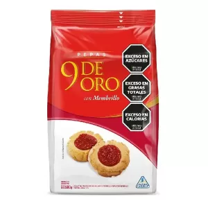 Galletitas dulces pepas con membrillo - 9 de Oro