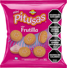 Galletitas rellenas sabor frutilla - Pitusas