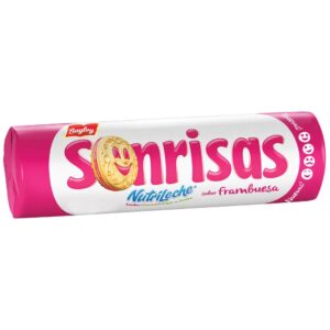 Galletitas vainillas rellenas de frambuesa - Sonrisas - Bagley
